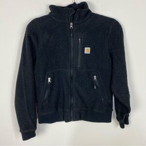 Carhartt black full zip sherpa jacket winter